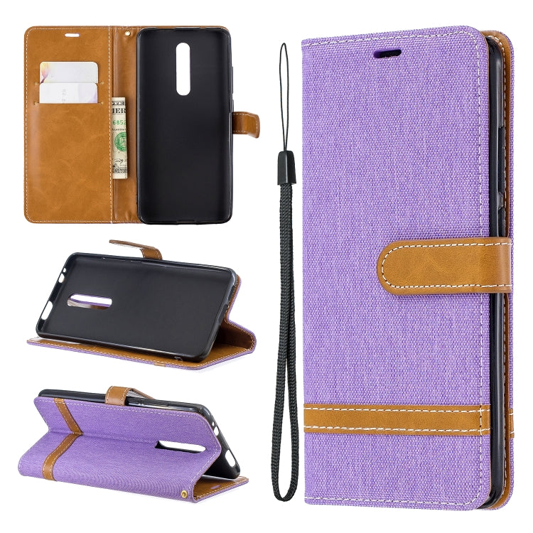 Color Matching Denim Texture Leather Case for Xiaomi Redmi K20 & K20 Pro, with Holder & Card Slots & Wallet & Lanyard