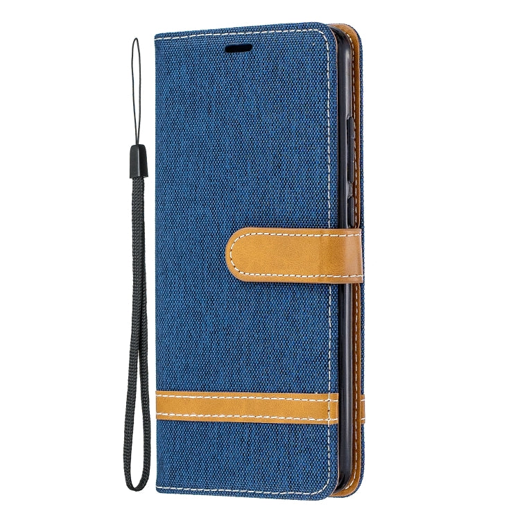 Color Matching Denim Texture Leather Case for Xiaomi Redmi K20 & K20 Pro, with Holder & Card Slots & Wallet & Lanyard