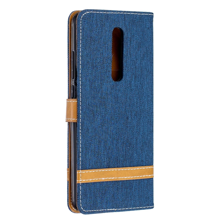 Color Matching Denim Texture Leather Case for Xiaomi Redmi K20 & K20 Pro, with Holder & Card Slots & Wallet & Lanyard