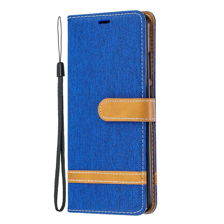Color Matching Denim Texture Leather Case for Xiaomi Redmi K20 & K20 Pro, with Holder & Card Slots & Wallet & Lanyard