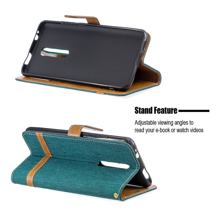 Color Matching Denim Texture Leather Case for Xiaomi Redmi K20 & K20 Pro, with Holder & Card Slots & Wallet & Lanyard