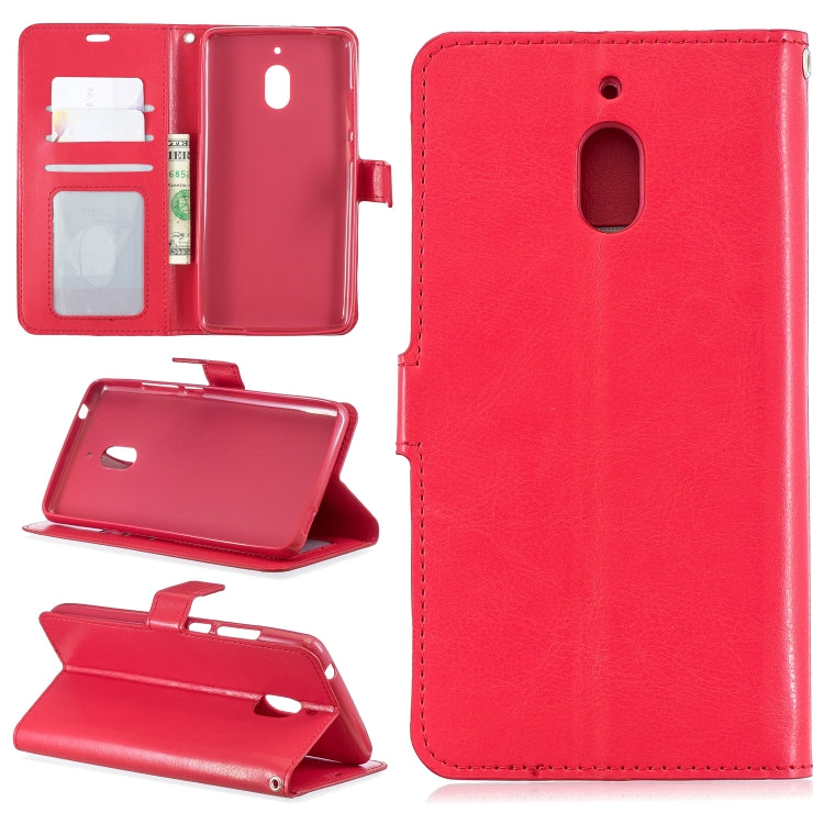 Crazy Horse Texture Horizontal Flip Leather Case with Holder & Card Slots & Wallet & Photo Frame For Nokia 2.1