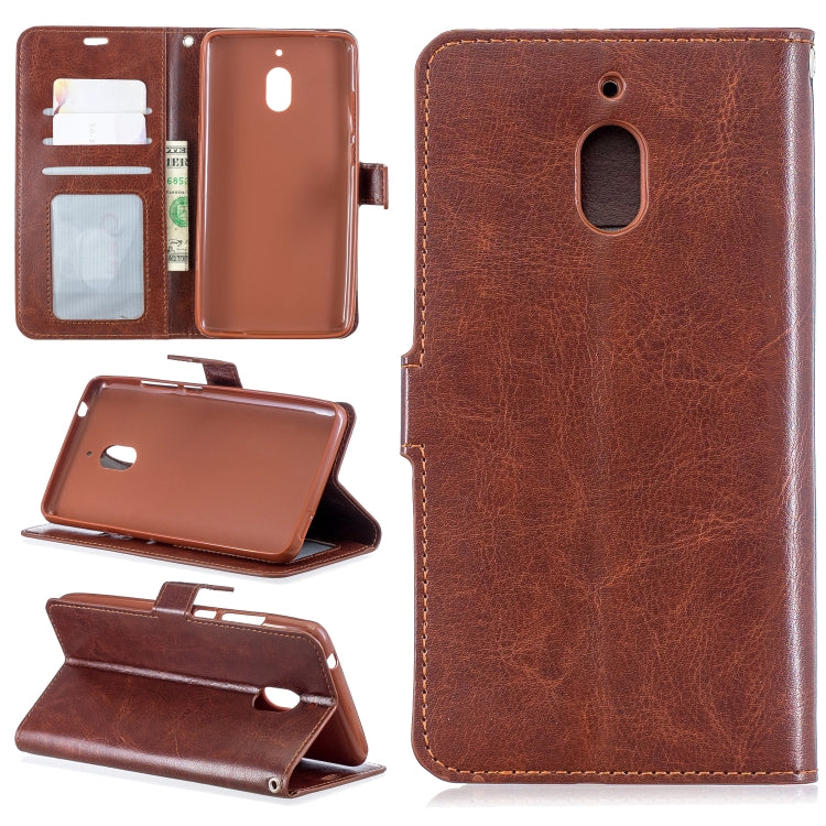 Crazy Horse Texture Horizontal Flip Leather Case with Holder & Card Slots & Wallet & Photo Frame For Nokia 2.1