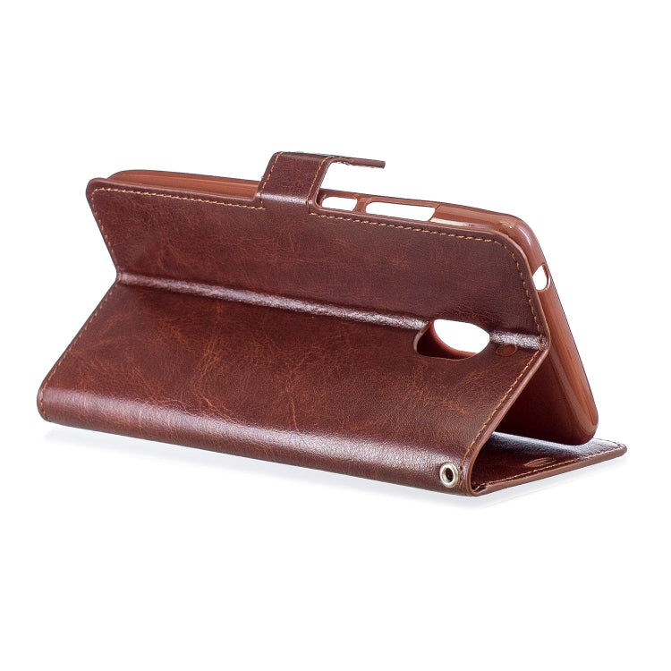 Crazy Horse Texture Horizontal Flip Leather Case with Holder & Card Slots & Wallet & Photo Frame For Nokia 2.1