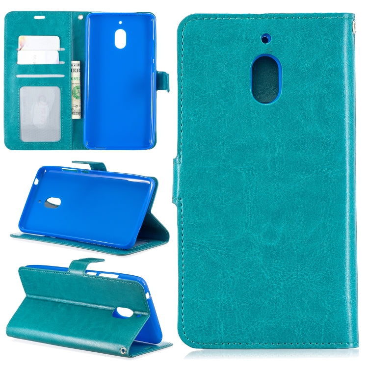 Crazy Horse Texture Horizontal Flip Leather Case with Holder & Card Slots & Wallet & Photo Frame For Nokia 2.1