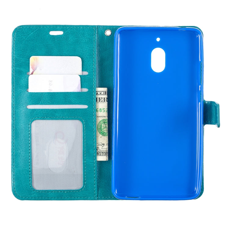 Crazy Horse Texture Horizontal Flip Leather Case with Holder & Card Slots & Wallet & Photo Frame For Nokia 2.1