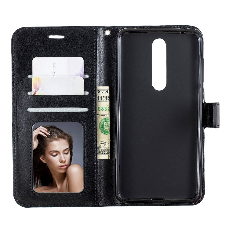 Crazy Horse Texture Horizontal Flip Leather Case with Holder & Card Slots & Wallet & Photo Frame For Nokia 3.1 plus