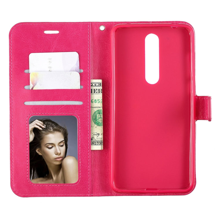 Crazy Horse Texture Horizontal Flip Leather Case with Holder & Card Slots & Wallet & Photo Frame For Nokia 3.1 plus