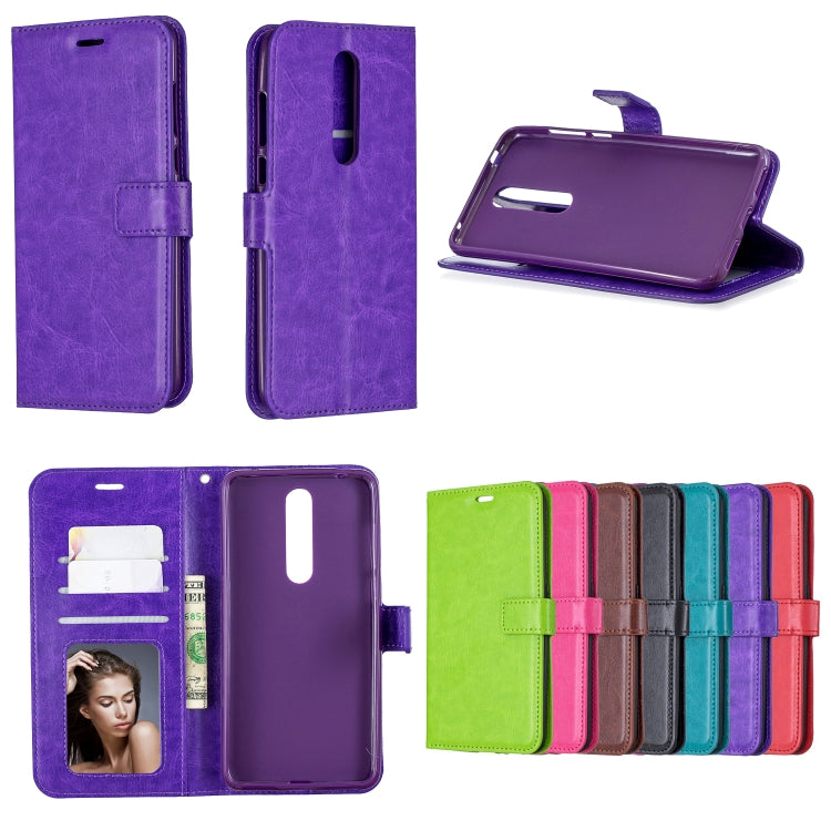 Crazy Horse Texture Horizontal Flip Leather Case with Holder & Card Slots & Wallet & Photo Frame For Nokia 3.1 plus