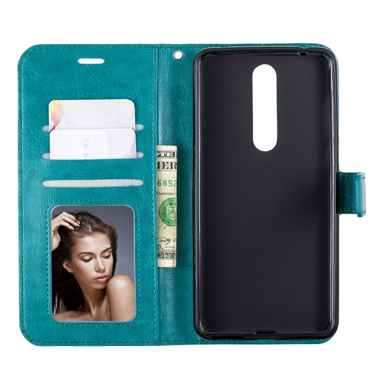 Crazy Horse Texture Horizontal Flip Leather Case with Holder & Card Slots & Wallet & Photo Frame For Nokia 3.1 plus