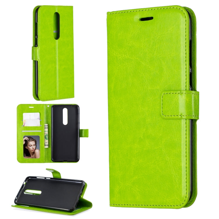 Crazy Horse Texture Horizontal Flip Leather Case with Holder & Card Slots & Wallet & Photo Frame For Nokia 3.1 plus