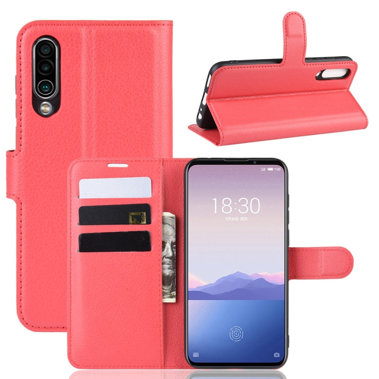 Litchi Texture Horizontal Flip Leather Case for MEIZU 16XS, with Wallet & Holder & Card Slots