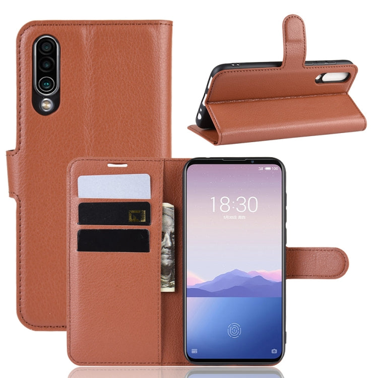 Litchi Texture Horizontal Flip Leather Case for MEIZU 16XS, with Wallet & Holder & Card Slots