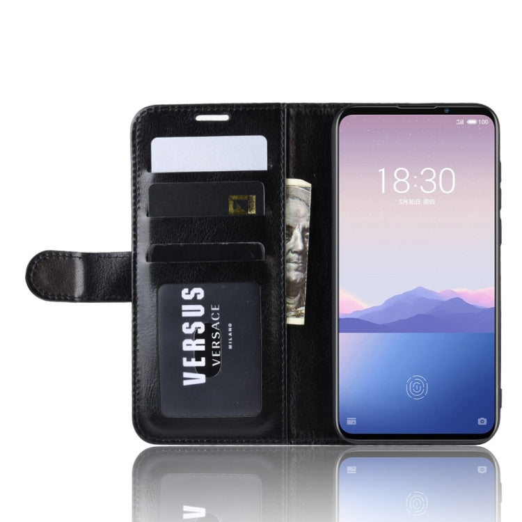 R64 Texture Single Fold Horizontal Flip Leather Case for MEIZU 16XS, with Holder & Card Slots & Wallet