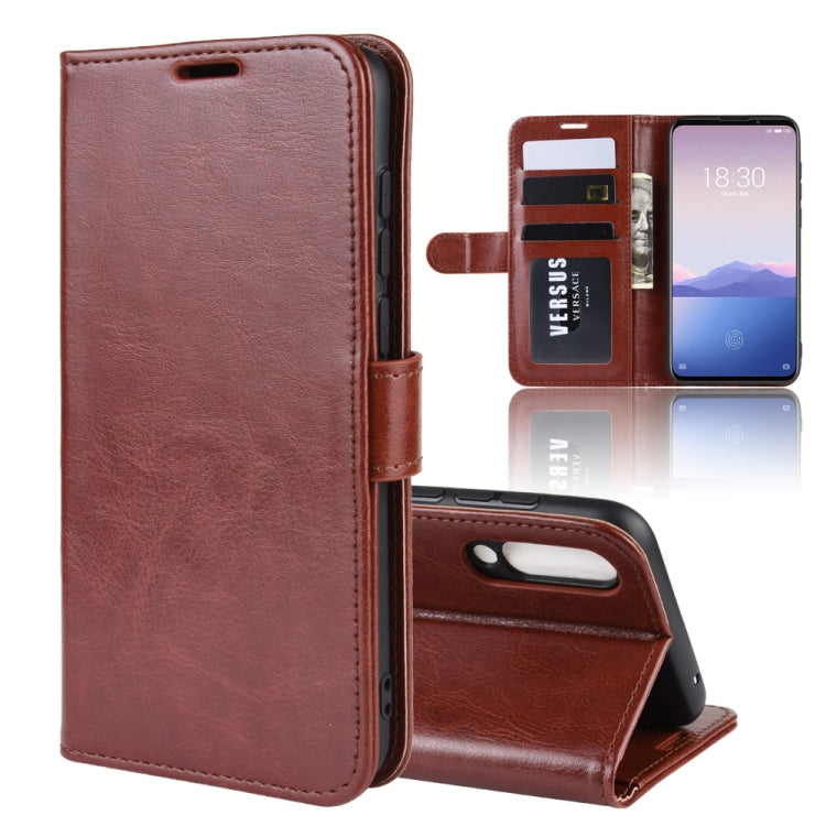 R64 Texture Single Fold Horizontal Flip Leather Case for MEIZU 16XS, with Holder & Card Slots & Wallet