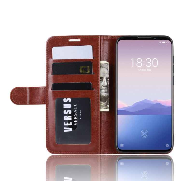 R64 Texture Single Fold Horizontal Flip Leather Case for MEIZU 16XS, with Holder & Card Slots & Wallet