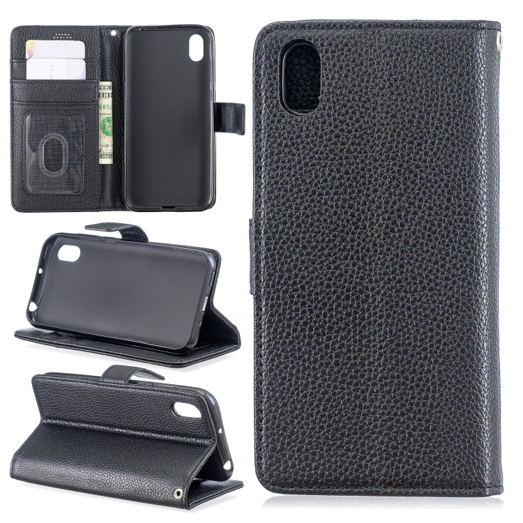 For Huawei Y5 2019 Lychee Texture Horizontal Flip Leather Case with Holder & Card Slots & Wallet & Photo Frame
