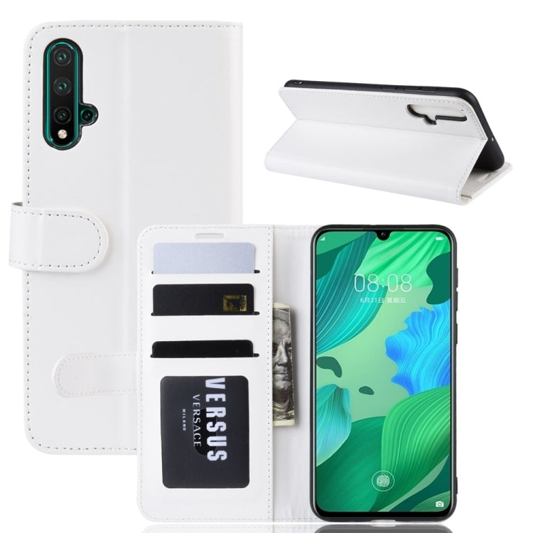 R64 Texture Single Fold Horizontal Flip Leather Case for Huawei Nova 5, with Holder & Card Slots & Wallet