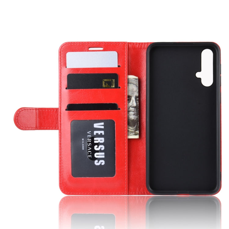 R64 Texture Single Fold Horizontal Flip Leather Case for Huawei Nova 5, with Holder & Card Slots & Wallet