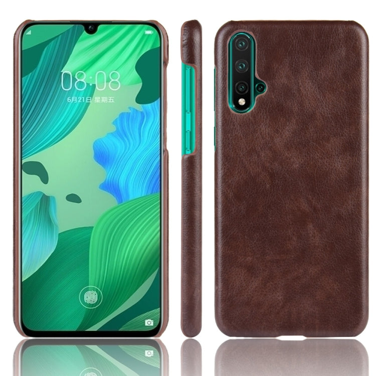 Shockproof Litchi Texture PC + PU Case For Huawei Nova 5 / Nova 5 Pro