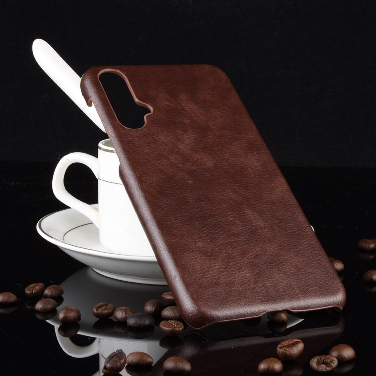 Shockproof Litchi Texture PC + PU Case For Huawei Nova 5 / Nova 5 Pro