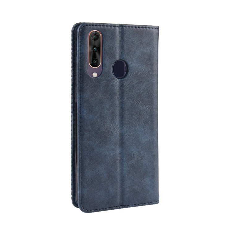 Magnetic Buckle Retro Crazy Horse Texture Horizontal Flip Leather Case for Wiko View3, with Holder & Card Slots & Photo Frame