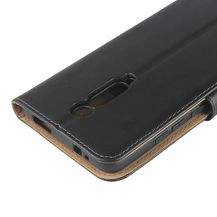Leather Horizontal Flip Holster for Xiaomi Redmi K20 with Magnetic Clasp and Bracket and Card Slot and Wallet(Black)