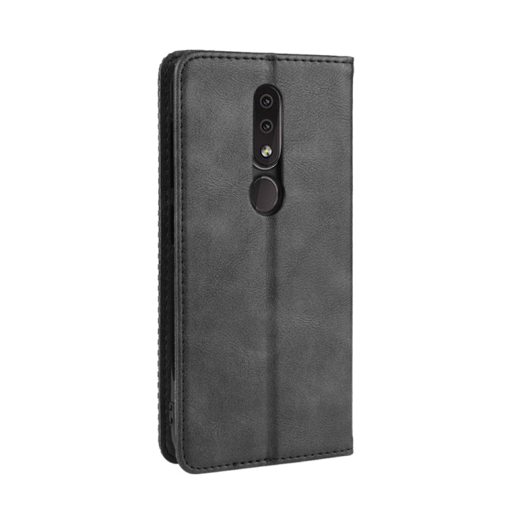 Magnetic Buckle Retro Crazy Horse Texture Horizontal Flip Leather Case for Nokia 4.2, with Holder & Card Slots & Photo Frame