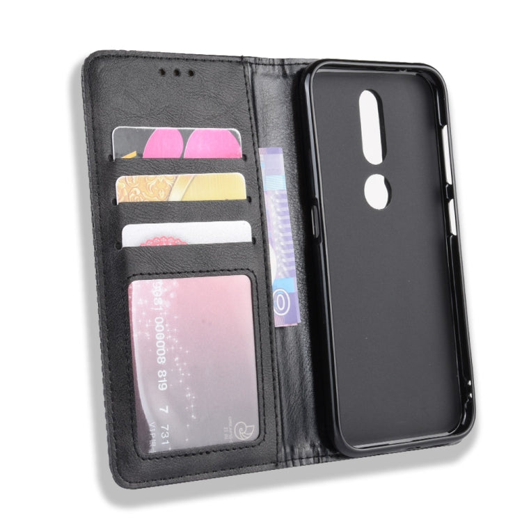 Magnetic Buckle Retro Crazy Horse Texture Horizontal Flip Leather Case for Nokia 4.2, with Holder & Card Slots & Photo Frame