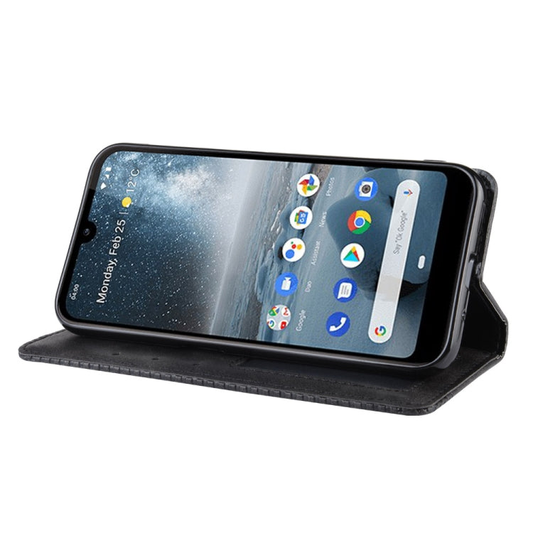 Magnetic Buckle Retro Crazy Horse Texture Horizontal Flip Leather Case for Nokia 4.2, with Holder & Card Slots & Photo Frame