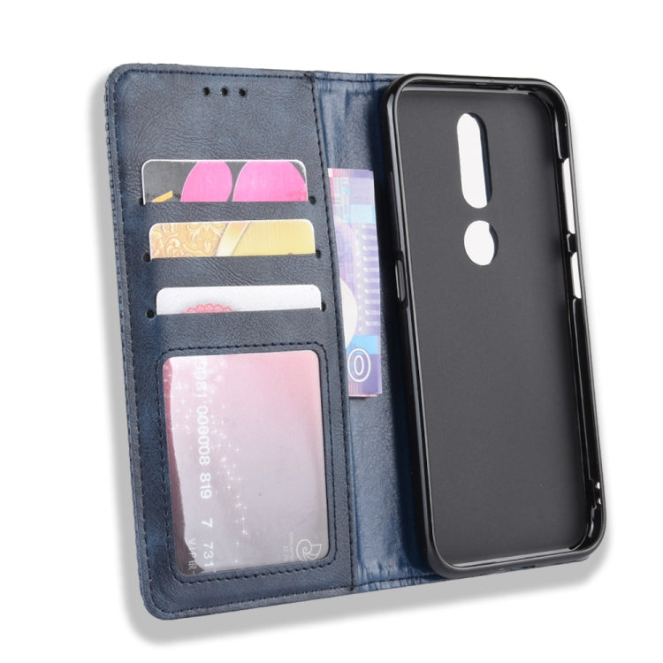 Magnetic Buckle Retro Crazy Horse Texture Horizontal Flip Leather Case for Nokia 4.2, with Holder & Card Slots & Photo Frame