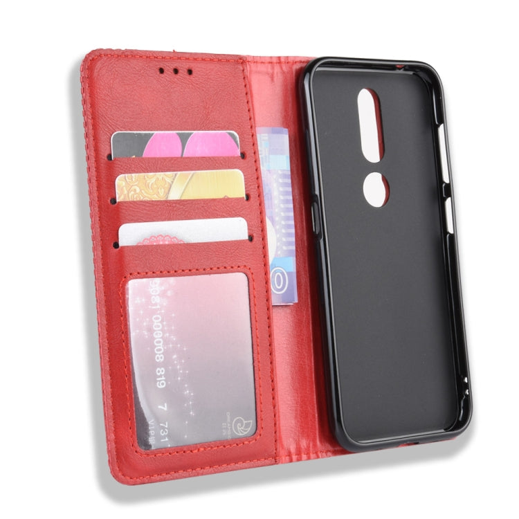 Magnetic Buckle Retro Crazy Horse Texture Horizontal Flip Leather Case for Nokia 4.2, with Holder & Card Slots & Photo Frame