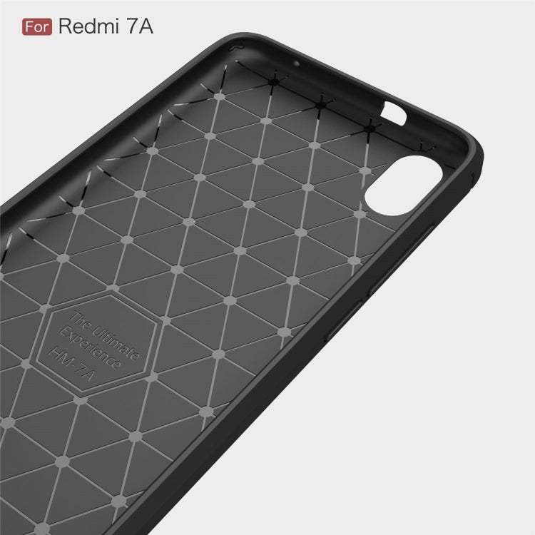 Brushed Texture Carbon Fiber TPU Case for Xiamo Redmi 7A