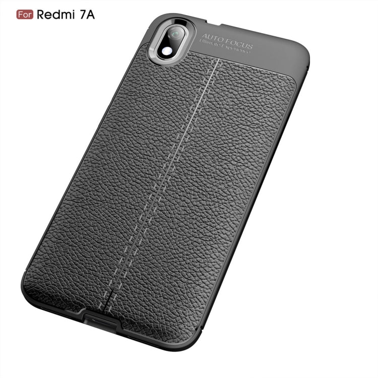 Litchi Texture TPU Shockproof Case for Xiamo Redmi 7A