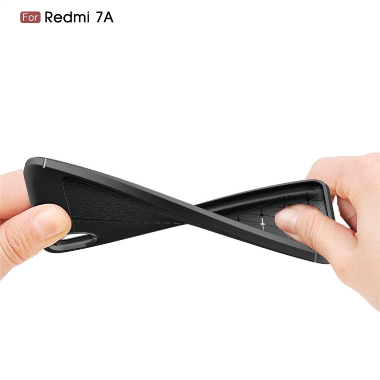 Litchi Texture TPU Shockproof Case for Xiamo Redmi 7A