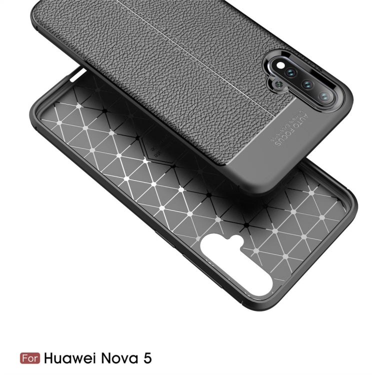 Litchi Texture TPU Shockproof Case for Huawei Nova 5