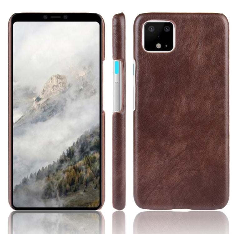 Shockproof Litchi Texture PC + PU Case For Google Pixel 4