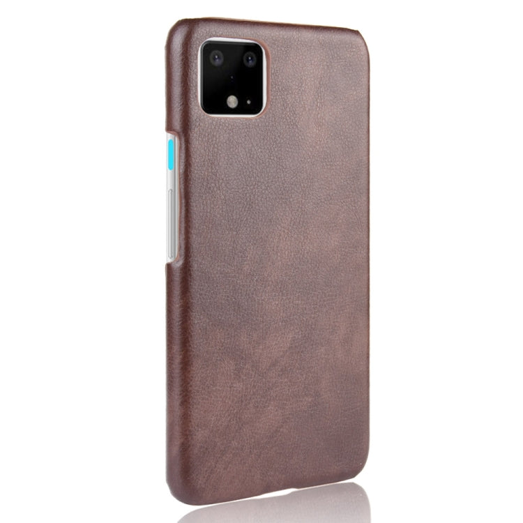Shockproof Litchi Texture PC + PU Case For Google Pixel 4