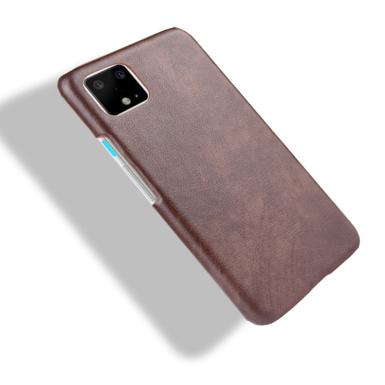 Shockproof Litchi Texture PC + PU Case For Google Pixel 4