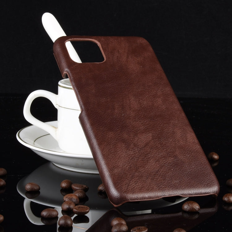 Shockproof Litchi Texture PC + PU Case For Google Pixel 4