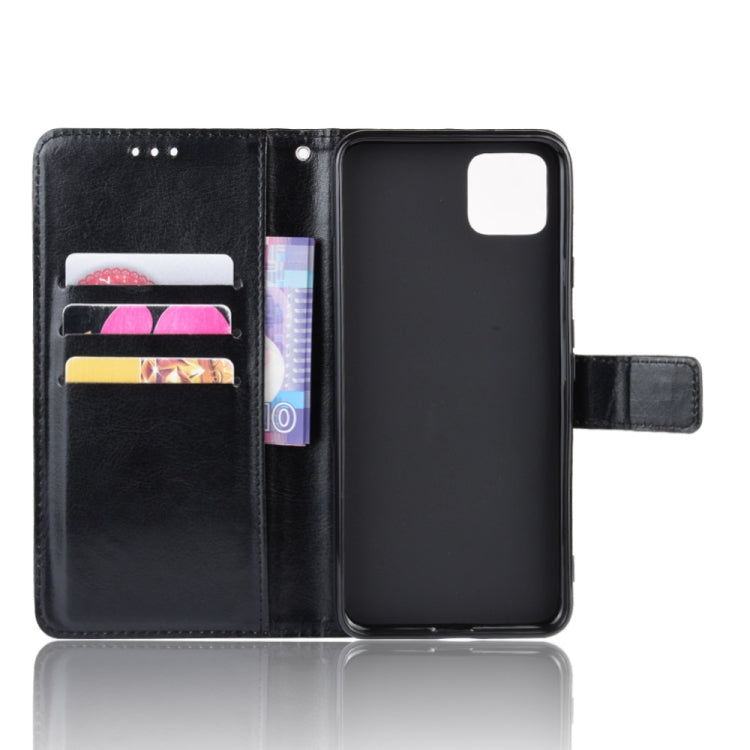 Retro Crazy Horse Texture Horizontal Flip Leather Case for Google Pixel 4 , with Holder & Card Slots & Photo Frame