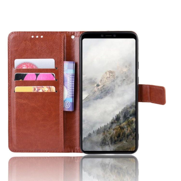 Retro Crazy Horse Texture Horizontal Flip Leather Case for Google Pixel 4 , with Holder & Card Slots & Photo Frame