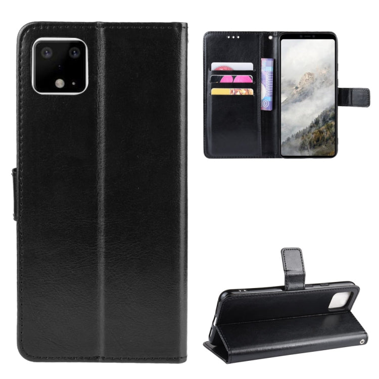 Retro Crazy Horse Texture Horizontal Flip Leather Case for Google Pixel 4XL, with Holder & Card Slots & Photo Frame