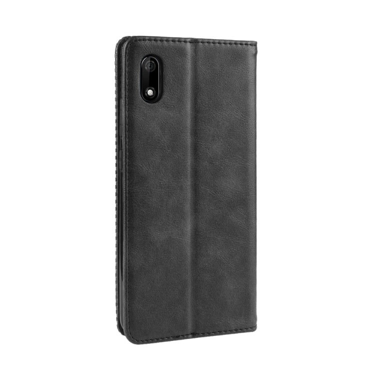 Magnetic Buckle Retro Crazy Horse Texture Horizontal Flip Leather Case for Wiko Jerry 4, with Holder & Card Slots & Photo Frame