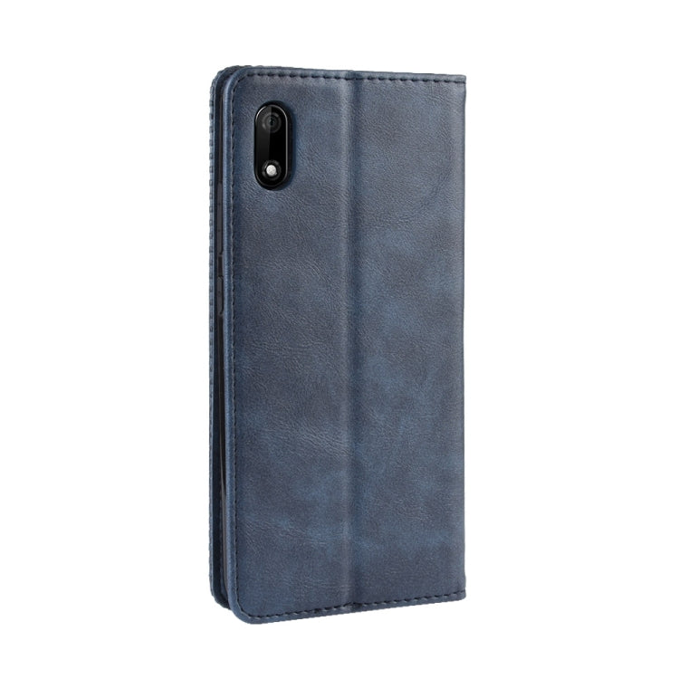 Magnetic Buckle Retro Crazy Horse Texture Horizontal Flip Leather Case for Wiko Jerry 4, with Holder & Card Slots & Photo Frame