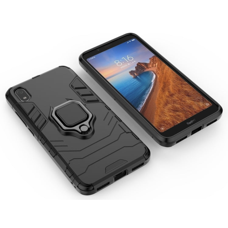 PC + TPU Shockproof Protective Case with Magnetic Ring Holder for Xiaomi Redmi 7A