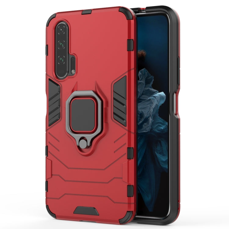 PC + TPU Shockproof Protective Case with Magnetic Ring Holder for Huawei Honor 20 Pro