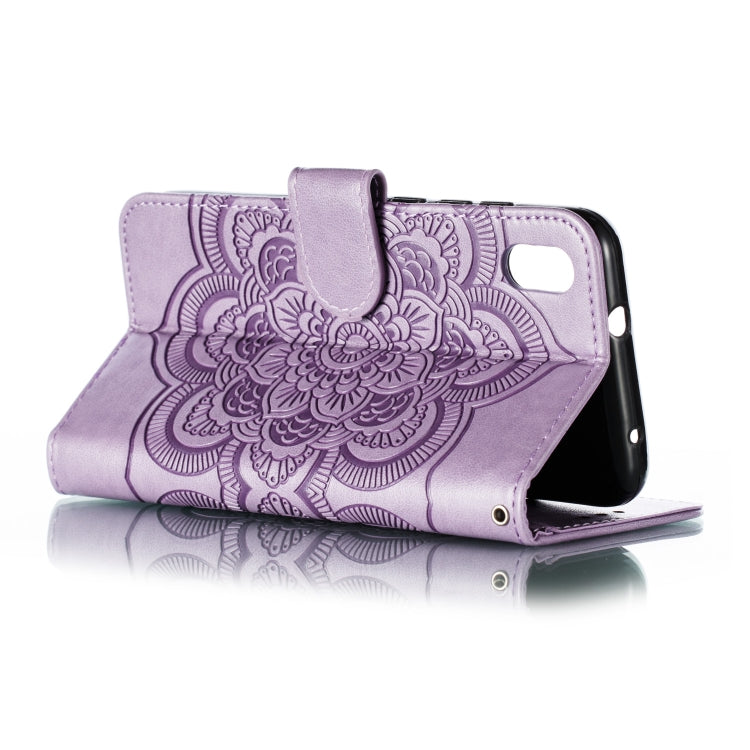 Mandala Embossing Pattern Horizontal Flip Leather Case for Xiaomi Redmi 7A, with Holder & Card Slots & Wallet & Photo Frame & Lanyard