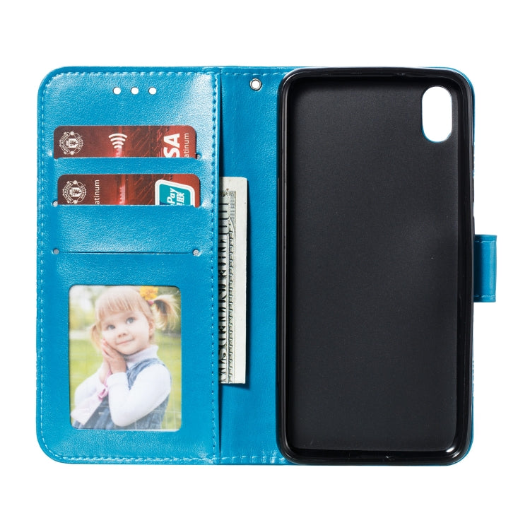 Mandala Embossing Pattern Horizontal Flip Leather Case for Xiaomi Redmi 7A, with Holder & Card Slots & Wallet & Photo Frame & Lanyard