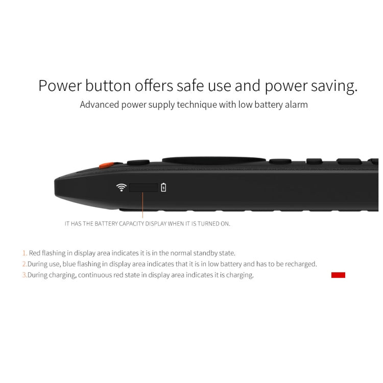 KB-91S 2.4GHz Keyboard Fly Mouse Rechargeable Remote Control for Android TV BOX PC Tablet